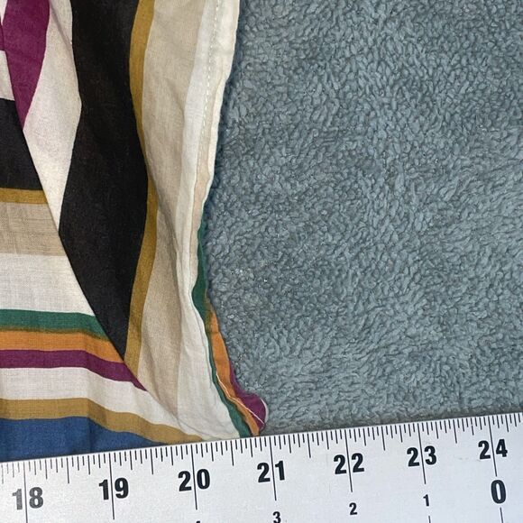 Bleu Rod Beattie Cover Up Womens Medium White Swim Cap Sleeve Tiered Fringe Hem‎ - Picture 7 of 8